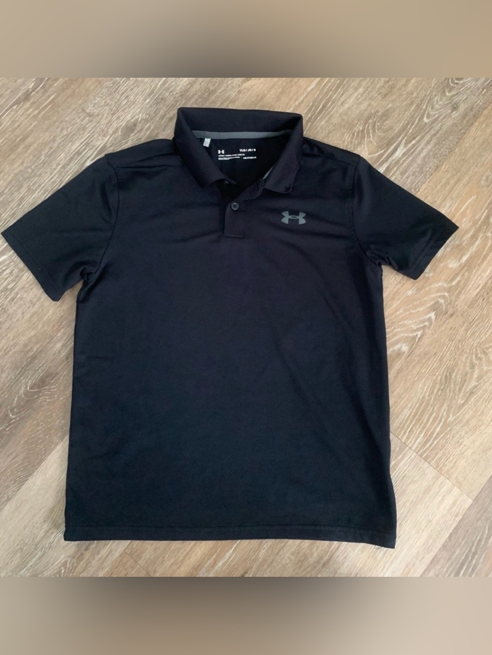 Under Armour Black boy’s Short-Sleeve Polo YL